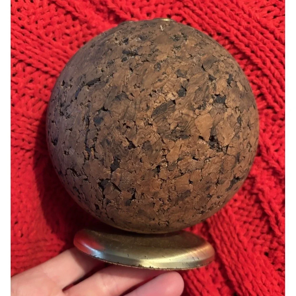 Vintage PAT Bulletin Ball, 1970s Retro Ketcham & McDougall, Roseland NJ, Cork